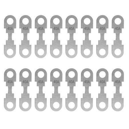16pcs Bande de Fusible Plat Fusible de Voiture 40A Fusibles Automobiles pour Auto, Camion, Moto, Camping Car, Véhicules Utilitai