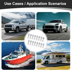 16pcs Bande de Fusible Plat Fusible de Voiture 40A Fusibles Automobiles pour Auto, Camion, Moto, Camping Car, Véhicules Utilitai