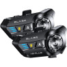 Blaise v6 plus intercom moto duo pour 2 casques, 2 à 6 motards système de communication casque, portée 1000 m, bleutooth 5.3, pa