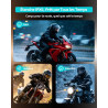 Blaise v6 plus intercom moto bleutooth, 2 à 6 motards système de communication casque, réduction de bruit, portée 1000 m, bleuto