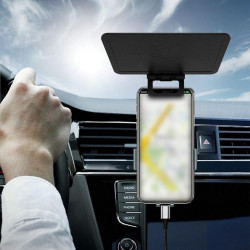 Visière mobile pliable pour voiture poids plume, pare-soleil pour clip adaptable multi-angle - Résistant aux UV et anti-éblouiss