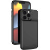 ELLENNE Coque avec batterie intégrée pour iPhone 6 6S 7 8 Plus X XR XS Max 11 12 13 14 15 16 Plus Pro Max Mini | Coque rechargea
