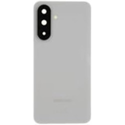 Cache Batterie Arrière Original pour Samsung Galaxy A56 A566B Gris Clair avec Bandes Adhésives Préinstallées d’Usine et Vitre Ca