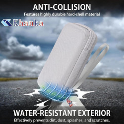 Khanka (Étui Uniquement) Étui de Transport Rigide pour Anker Power Bank 20000 mAh,Chargeur avec câble USB-C intégré,Sac de Range