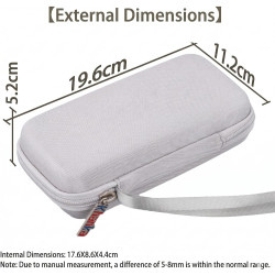 Khanka (Étui Uniquement) Étui de Transport Rigide pour Anker Power Bank 20000 mAh,Chargeur avec câble USB-C intégré,Sac de Range