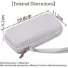 Khanka (Étui Uniquement) Étui de Transport Rigide pour Anker Power Bank 20000 mAh,Chargeur avec câble USB-C intégré,Sac de Range