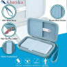 Khanka (Étui Uniquement) Étui de Transport Rigide pour Anker Power Bank 20000 mAh,Chargeur avec câble USB-C intégré,Sac de Range