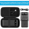 Khanka (Étui Uniquement) Étui de Transport Rigide pour Anker Power Bank 20 000 mAh,Chargeur Portable avec câble USB-C intégré,Sa