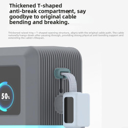 Coque de protection en silicone pour batterie externe uvert 200 w 25 000 mah, étui antidérapant avec design résistant aux chocs,