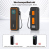 Étui de protection en silicone compatible avec anker laptop powerbank 25000 mah, résistant aux chocs et aux rayures, avec fentes