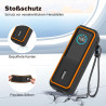 Étui de protection en silicone compatible avec anker laptop powerbank 25000 mah, résistant aux chocs et aux rayures, avec fentes
