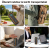 Étui de protection en silicone compatible avec anker laptop powerbank 25000 mah, résistant aux chocs et aux rayures, avec fentes