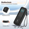 Étui de protection en silicone compatible avec Anker Laptop Powerbank 25000 mAh, résistant aux chocs et aux rayures, avec fentes