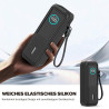 Étui de protection en silicone compatible avec Anker Laptop Powerbank 25000 mAh, résistant aux chocs et aux rayures, avec fentes
