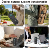 Étui de protection en silicone compatible avec Anker Laptop Powerbank 25000 mAh, résistant aux chocs et aux rayures, avec fentes