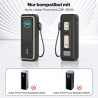 Étui de protection en silicone compatible avec Anker Laptop Powerbank 25000 mAh, résistant aux chocs et aux rayures, avec fentes