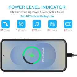 Étui Batterie pour Samsung Galaxy S26, étui de Recharge Portable Rechargeable 10 000 mAh avec l' avec Coque de Recharge pour Bat
