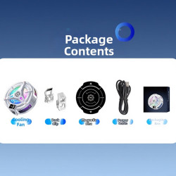 Refroidisseur magnétique pour téléphone portable avec technologie à semi-conducteurs, ventilateur silencieux à 3 niveaux, lumièr