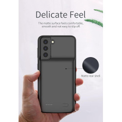 ELLENNE Coque fine avec batterie intégrée pour Samsung S20 5 000 mAh | Coque avec batterie intégrée pour Samsung S20 S21 S22 S23