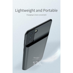 ELLENNE Coque fine avec batterie intégrée pour Samsung S21+ Plus 5 000 mAh | Coque avec batterie intégrée pour Samsung S20 S21 S