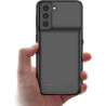 ELLENNE Coque fine avec batterie intégrée pour Samsung S22+ Plus 10 000 mAh | Coque avec batterie intégrée pour Samsung S20 S21 