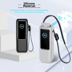 Silic ive Coque pour Anker Zolo Power Bank 25000mAh, Coque de sécurité pour chargeur portable 165W avec design antichoc (Noir)