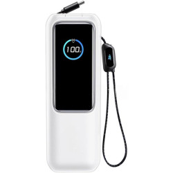 Silic ive Coque pour Anker Zolo Power Bank 25000mAh, Coque de sécurité pour chargeur portable 165W avec design antichoc (Transpa