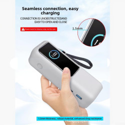 Silic ive Coque pour Anker Zolo Power Bank 25000mAh, Coque de sécurité pour chargeur portable 165W avec design antichoc (Transpa