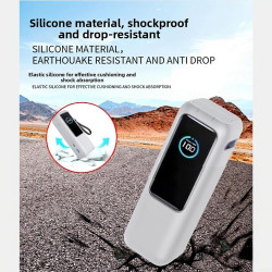 Silic ive Coque pour Anker Zolo Power Bank 25000mAh, Coque de sécurité pour chargeur portable 165W avec design antichoc (Transpa