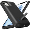 Coque batterie pour iPhone 11 (6,1", 6 800 mAh), fine et rechargeable, charge rapide, coque de protection portable avec batterie
