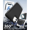 Coque batterie pour iPhone 11 (6,1", 6 800 mAh), fine et rechargeable, charge rapide, coque de protection portable avec batterie