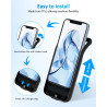 Coque batterie pour iPhone 11 (6,1", 6 800 mAh), fine et rechargeable, charge rapide, coque de protection portable avec batterie