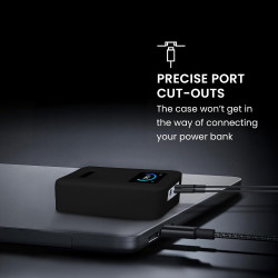 kwmobile Coque Compatible avec Anker Prime Power Bank 26250mAh 300W Coque - Housse de Protection en Silicone pour Power Bank Bat