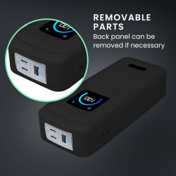 kwmobile Coque Compatible avec Anker Prime Power Bank 26250mAh 300W Coque - Housse de Protection en Silicone pour Power Bank Bat