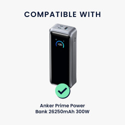 kwmobile Coque Compatible avec Anker Prime Power Bank 26250mAh 300W Coque - Housse de Protection en Silicone pour Power Bank Bat