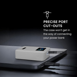 kwmobile Coque Compatible avec Anker Prime Power Bank 26250mAh 300W Coque - Housse de Protection en Silicone pour Power Bank Bat