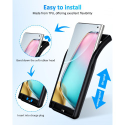 Coque de protection pour Samsung Galaxy S10 - 6000 mAh - Fin et rechargeable - Étui de chargement de batterie de secours - Coque