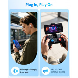Coque de protection pour Samsung Galaxy S10 - 6000 mAh - Fin et rechargeable - Étui de chargement de batterie de secours - Coque