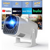 [app intégrée] vidéoprojecteur 4k 1080p, mini projecteur portable wifi 6 et bleutooth 5.4, projecteur full hd 1080p auto keyston