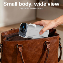 [app intégrée] vidéoprojecteur 4k 1080p, mini projecteur portable wifi 6 et bleutooth 5.4, projecteur full hd 1080p auto keyston
