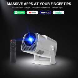 [app intégrée] vidéoprojecteur 4k 1080p, mini projecteur portable wifi 6 et bleutooth 5.4, projecteur full hd 1080p auto keyston