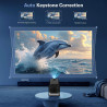 [app intégrée] vidéoprojecteur 4k 1080p, mini projecteur portable wifi 6 et bleutooth 5.4, projecteur full hd 1080p auto keyston
