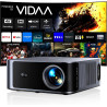 Videoprojecteur 4k【vidaa os | 2000 ansi | dolby audio 40w】 toptro retroprojecteur 4k supporté, auto focus/keystone, contrôle voc