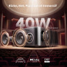 Videoprojecteur 4k【vidaa os | 2000 ansi | dolby audio 40w】 toptro retroprojecteur 4k supporté, auto focus/keystone, contrôle voc