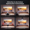 Videoprojecteur 4k【vidaa os | 2000 ansi | dolby audio 40w】 toptro retroprojecteur 4k supporté, auto focus/keystone, contrôle voc