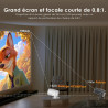 Salange 2026 mini vidéoprojecteur 4k supportée android 14, smart projecteur vidéo portable, avec wifi 6 et bleutooth auto keysto