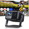 Vidéoprojecteur 4k【google tv/36w speaker/1300 ansi】 rétroprojecteur home cinéma 4k auto focus/keystone rotatif 360°, courte foca