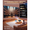 Vidéoprojecteur 4k【google tv/36w speaker/1300 ansi】 rétroprojecteur home cinéma 4k auto focus/keystone rotatif 360°, courte foca