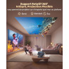 Vidéoprojecteur 4k【google tv/36w speaker/1300 ansi】 rétroprojecteur home cinéma 4k auto focus/keystone rotatif 360°, courte foca