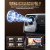 Vidéoprojecteur 4k【google tv/36w speaker/1300 ansi】 rétroprojecteur home cinéma 4k auto focus/keystone rotatif 360°, courte foca